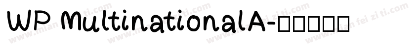 WP MultinationalA字体转换